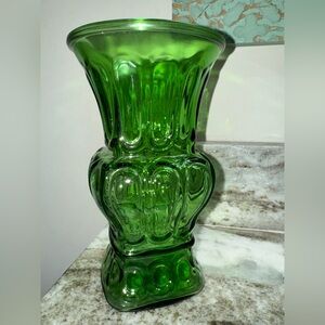 A L RANDALL Grecian Green Glass Vase